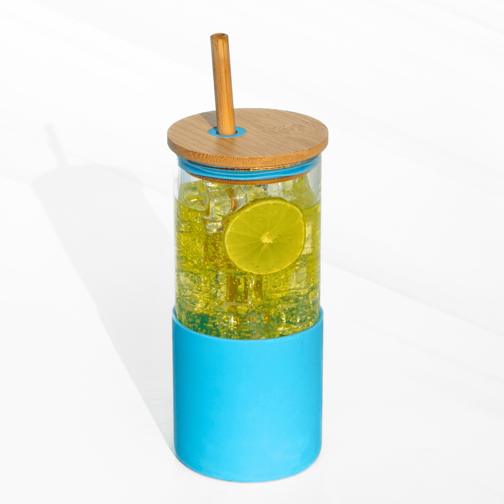 Eco Glass Sipper – Bamboo Lid & Straw | Sustainable & Stylish masson jar