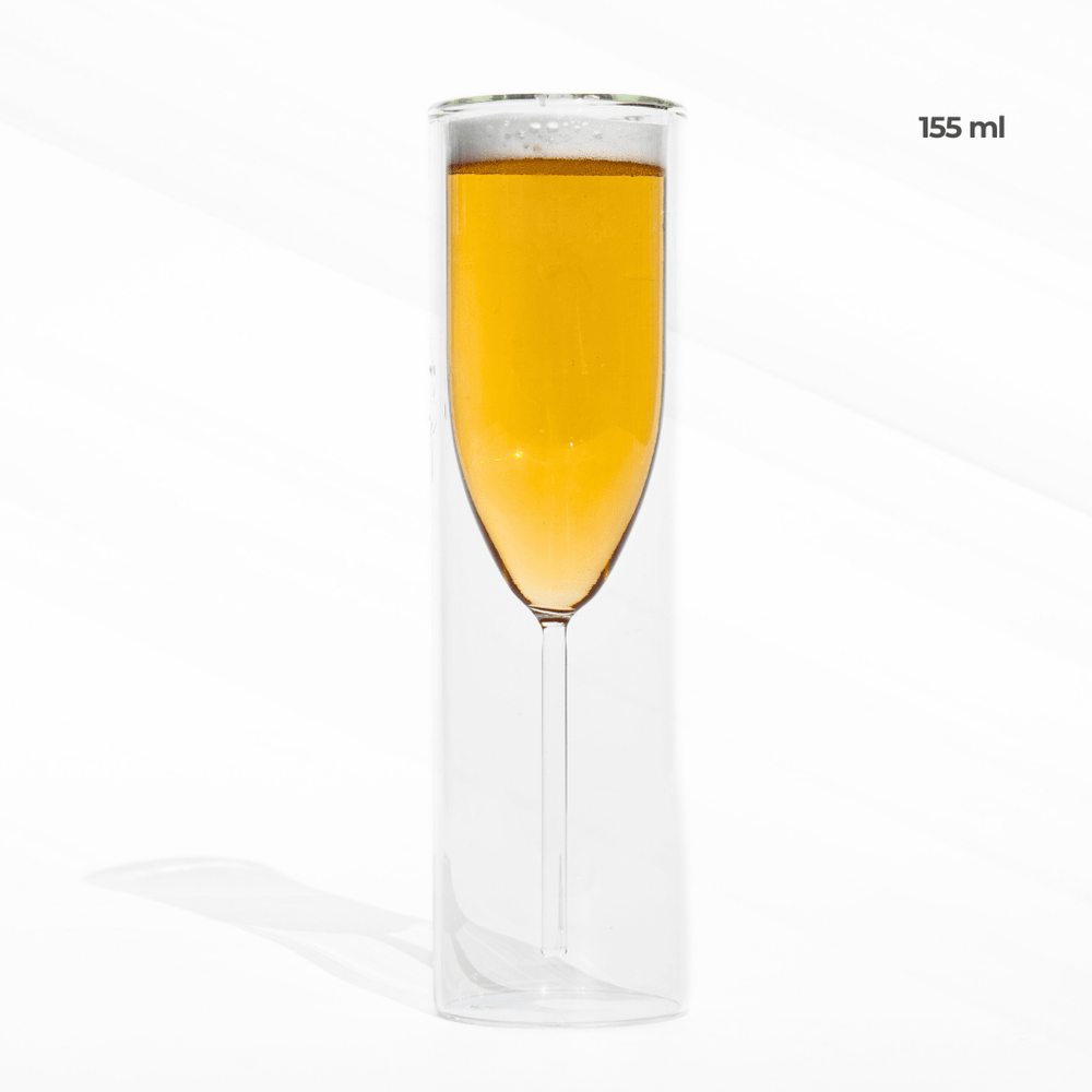 Elegant Double - Wall Champagne Glass Glass