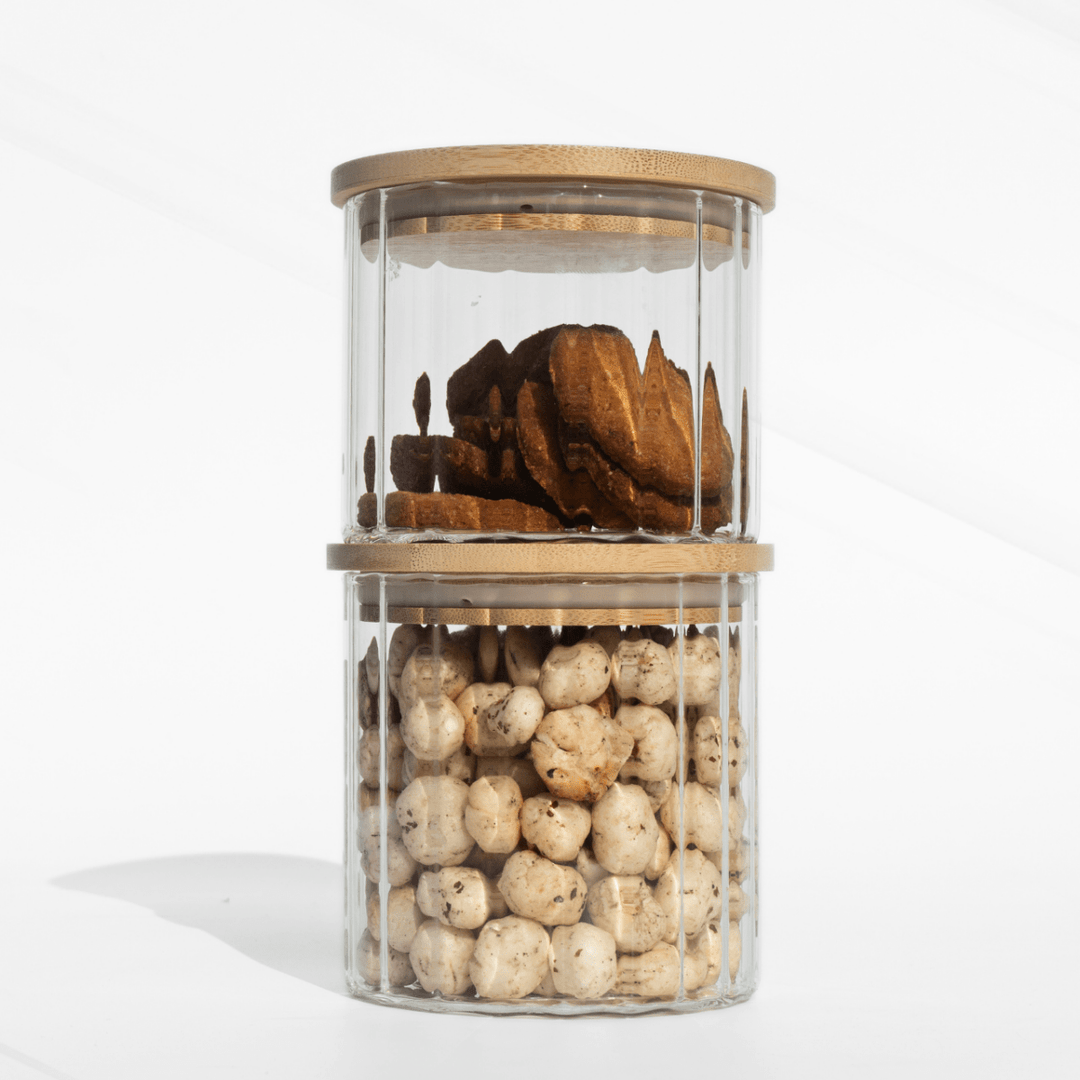 Fluted Food Storage Jar | Premium Airtight Glass Jar JAR