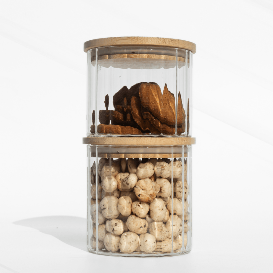 Fluted Food Storage Jar | Premium Airtight Glass Jar JAR