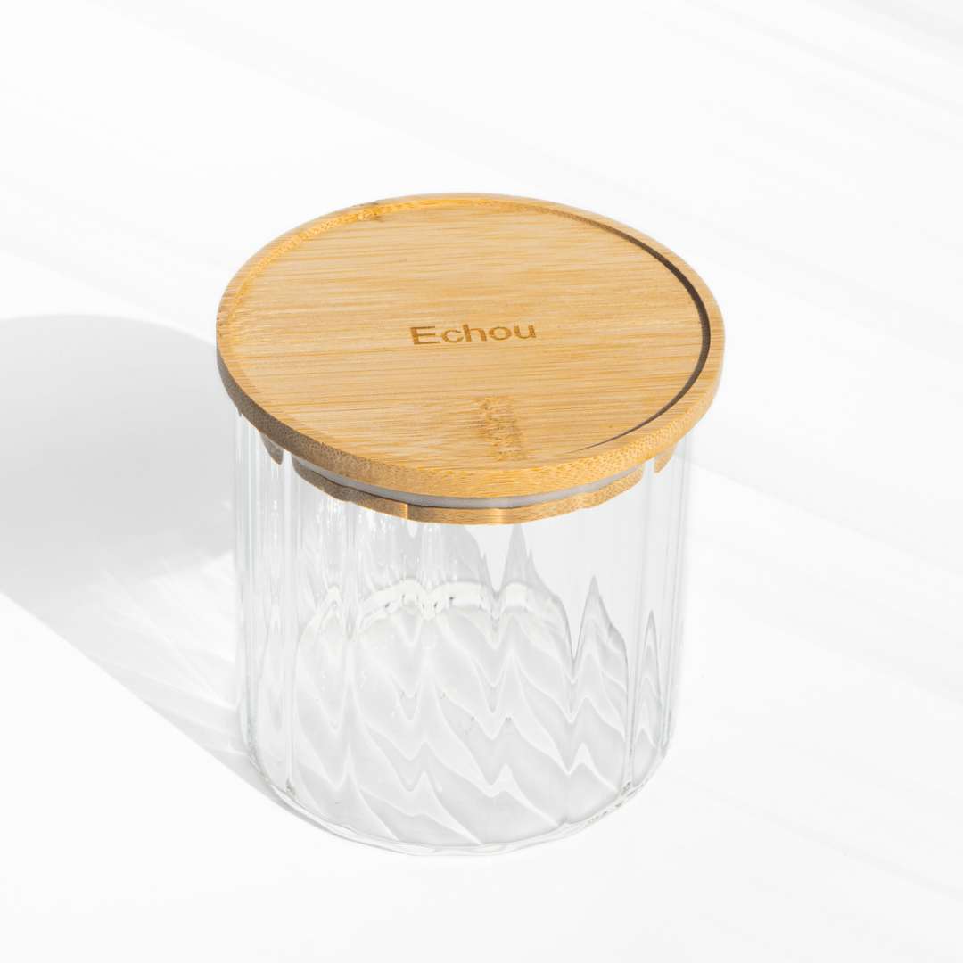 Fluted Food Storage Jar | Premium Airtight Glass Jar JAR