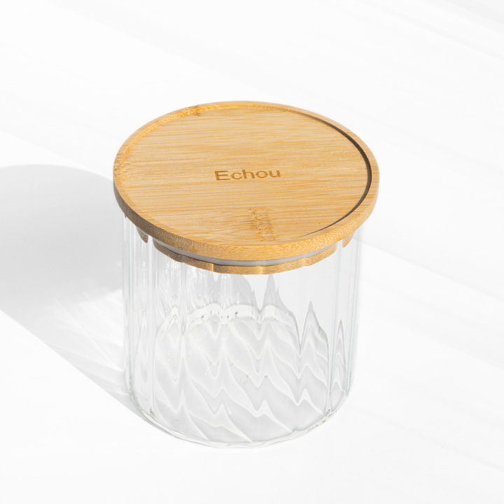 Fluted Food Storage Jar | Premium Airtight Glass Jar JAR