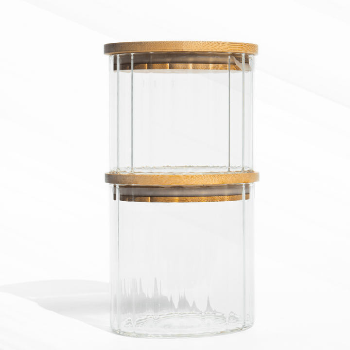Fluted Food Storage Jar | Premium Airtight Glass Jar JAR