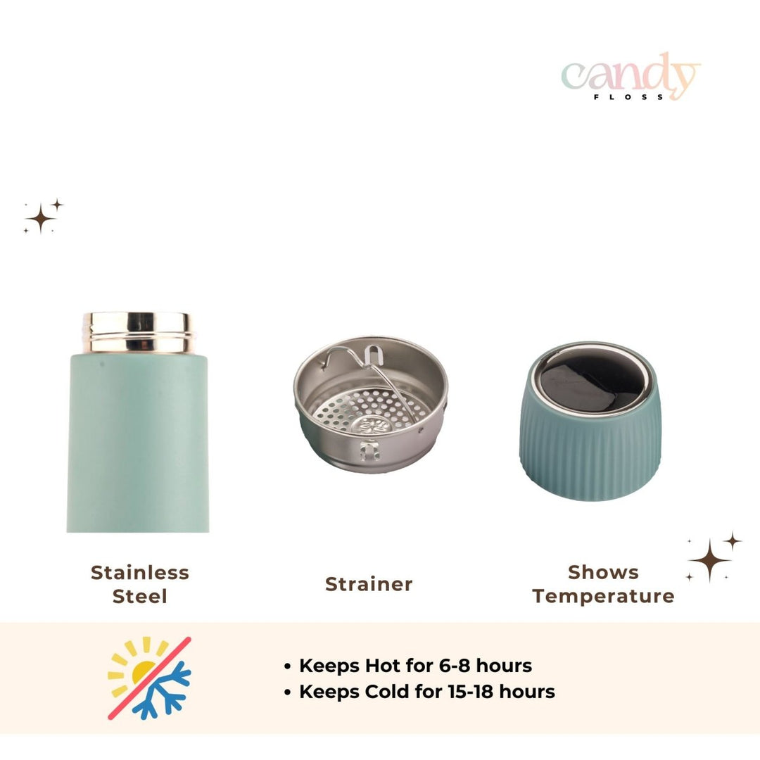 Frost Glow Temperature Flask - Sip Smart, Stay Cool Flasks