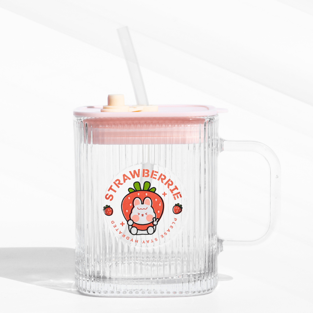 Fruity Pop Glass Sipper – Cute, Spill - Proof & Portable Sipper