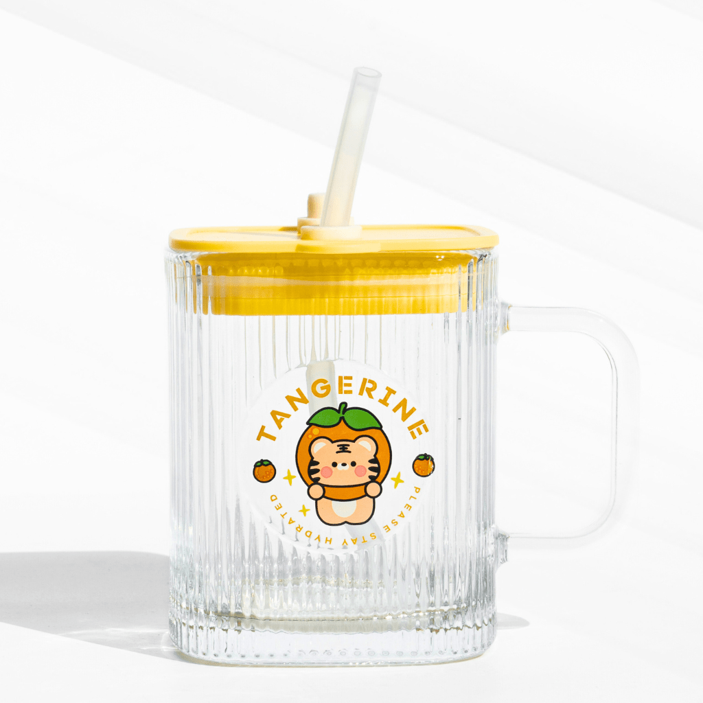 Fruity Pop Glass Sipper – Cute, Spill - Proof & Portable Sipper