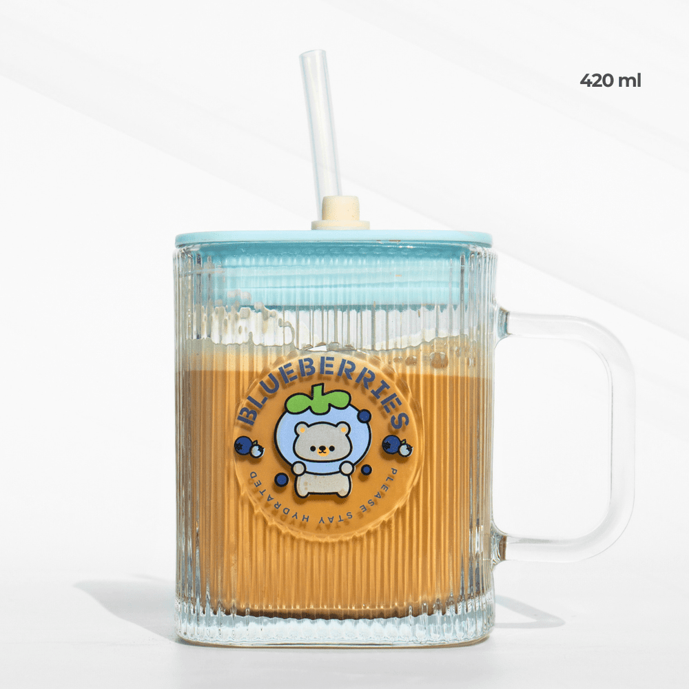 Fruity Pop Glass Sipper – Cute, Spill - Proof & Portable Sipper