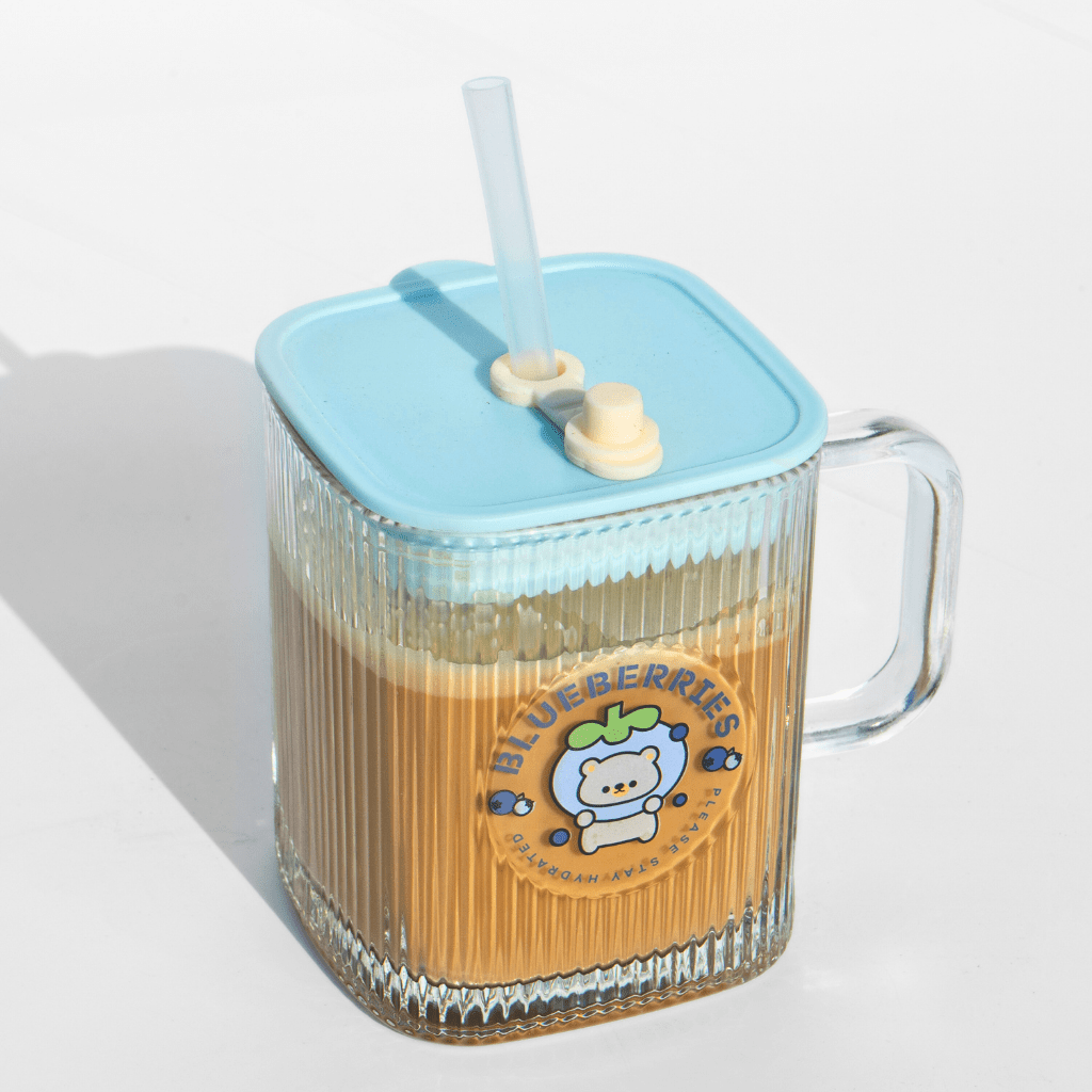 Fruity Pop Glass Sipper – Cute, Spill - Proof & Portable Sipper