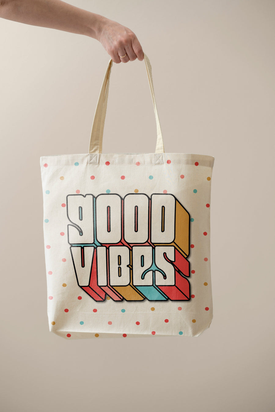 Good Vibes - Tote Bag Lunch Boxes & Totes CandyFlossstores 