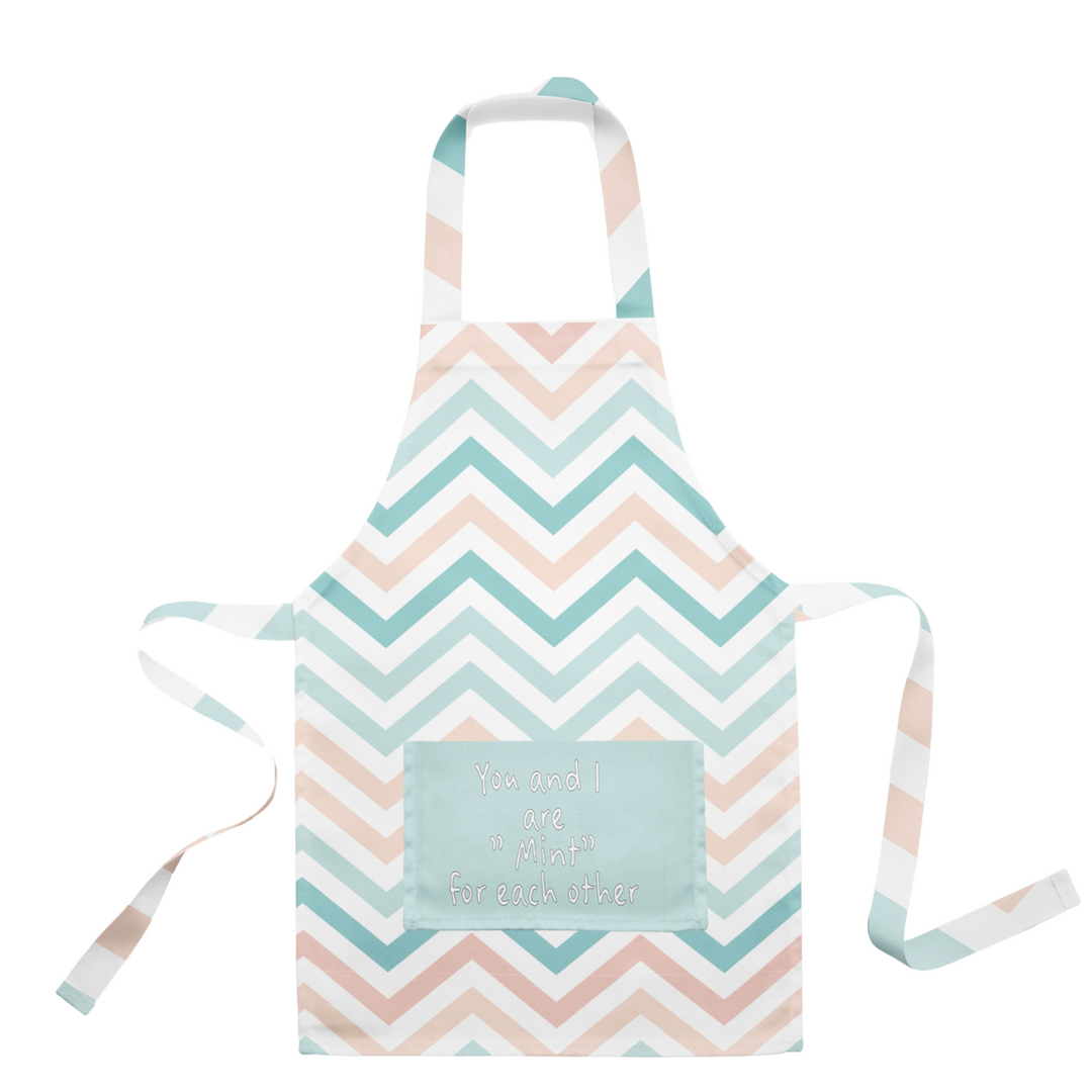 Kitchen Apron with pocket and waves pattern from Candy Floss