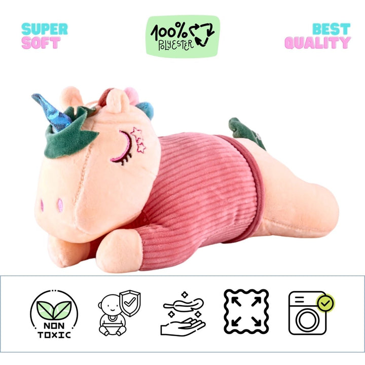 Little Sleeping Unicorn Plush Toy - 27 CM Soft Toys