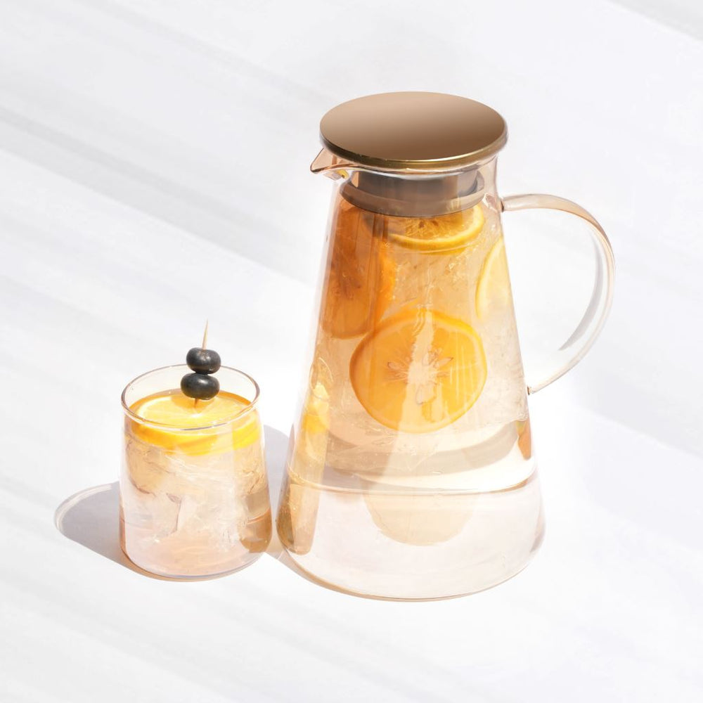 Luxury Drinkware - The Complete Glass Pitcher and Cup Set (Set of 7) Jug