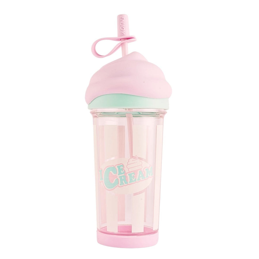 Pastel Ice Cream Sipper with Straw Sipper