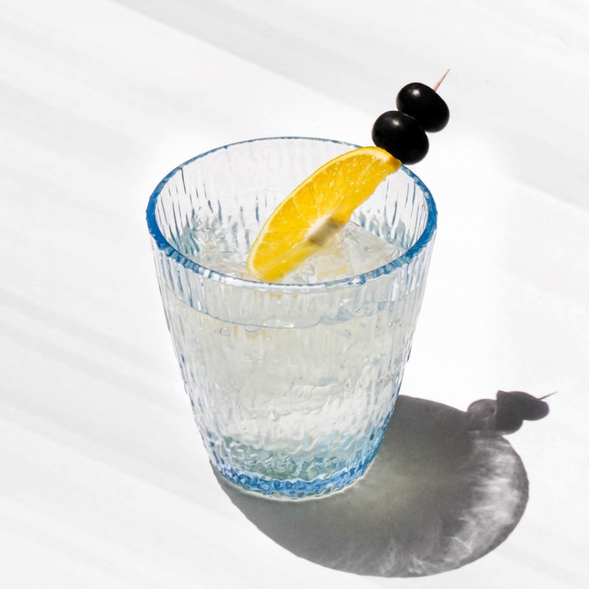 Playful Blues : The Textured Glassware Set That Pops! (Set of 6) Glass