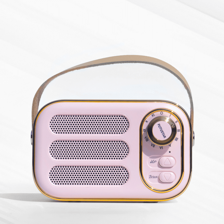 Retro Style Bluetooth Speaker with Bass Speakers