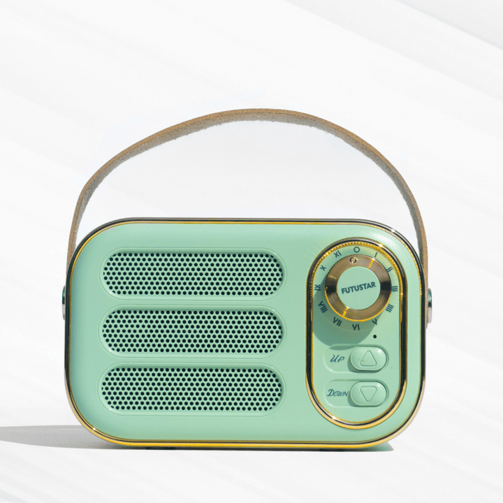 Retro Style Bluetooth Speaker with Bass Speakers