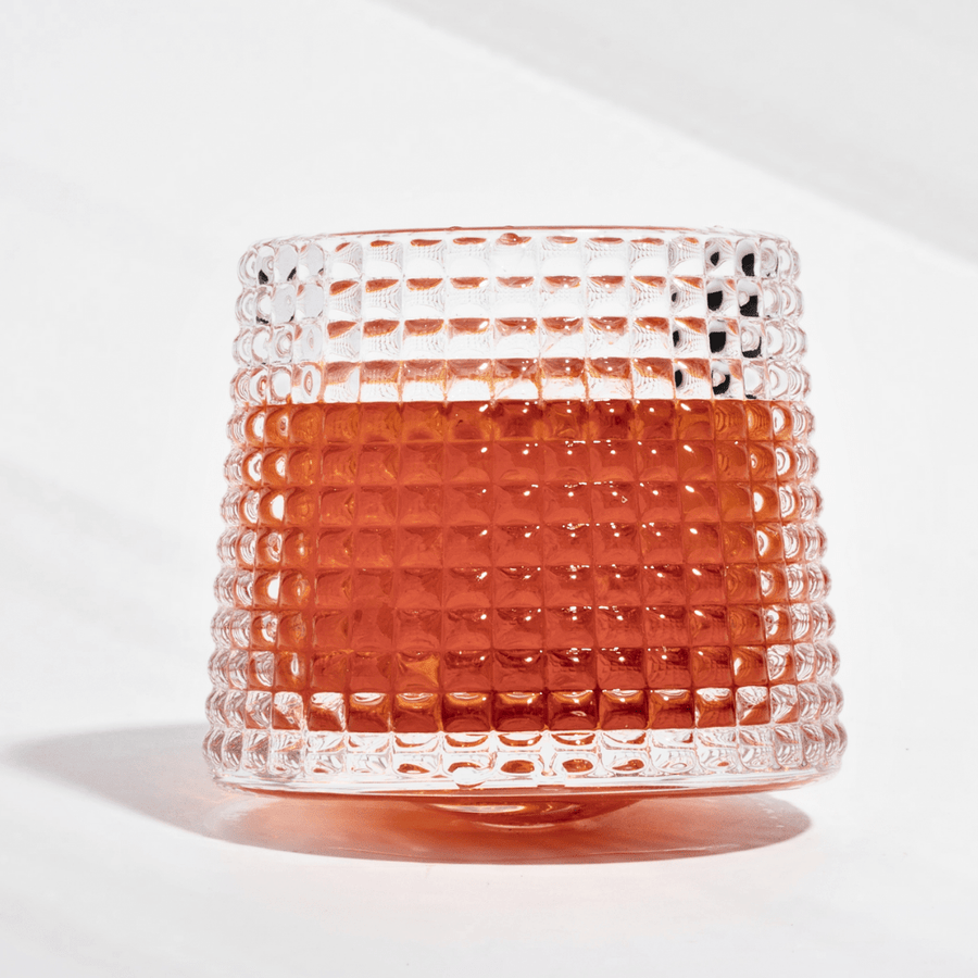 Rotating Checks Glass - Elevate Every Sip (Set of 6) Glass
