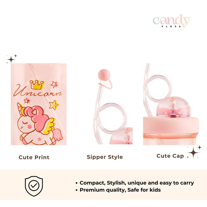 Sipper With a Fun Swirly Straw Sipper