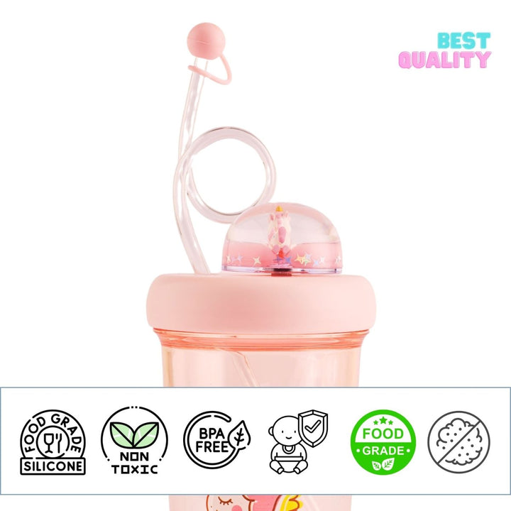 Sipper With a Fun Swirly Straw Sipper