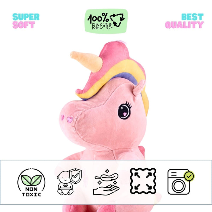 Sitting Unicorn Plush Toy - 31 CM Soft Toys
