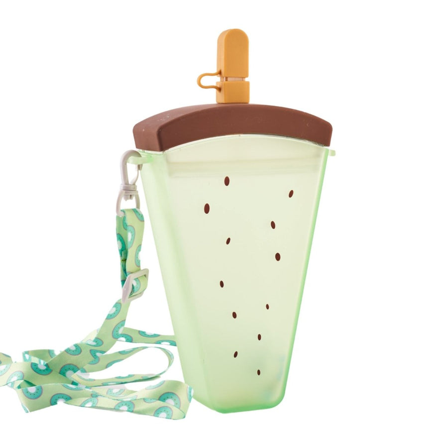 Slice of Summer: Watermelon Sipper Bottle with Straw & Strap Sipper