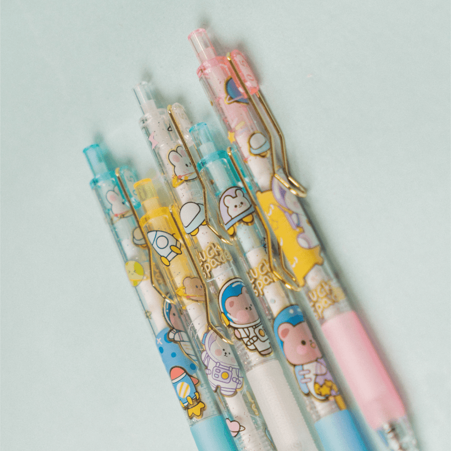 SPACE GEL PEN (SET OF 6) Pen