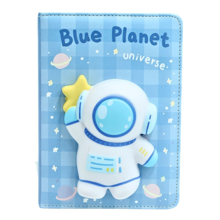 Space Squishy Soft Notebook With Multi Shade Pen Diary