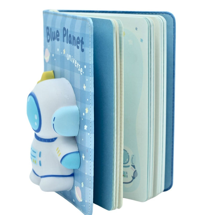 Space Squishy Soft Notebook With Multi Shade Pen Diary