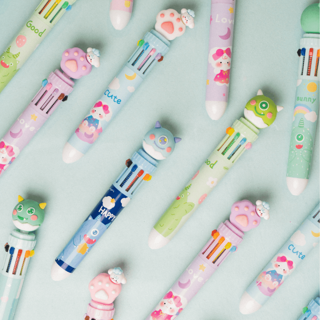 Spcae Multi Shade Cute Pen (Pack of 2) Pen