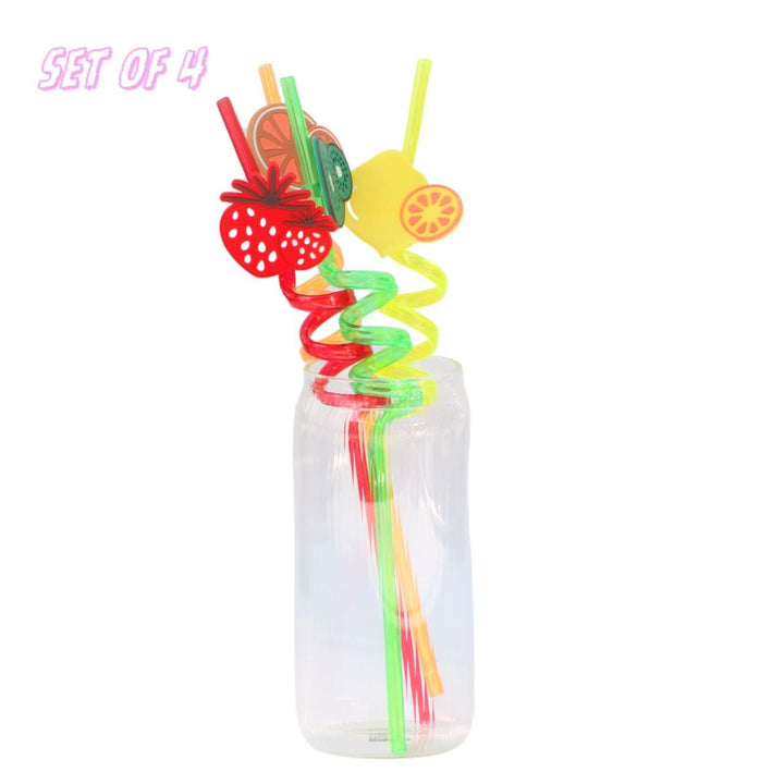 SPIRAL STRAW - SET OF 4 Serving Cutlery