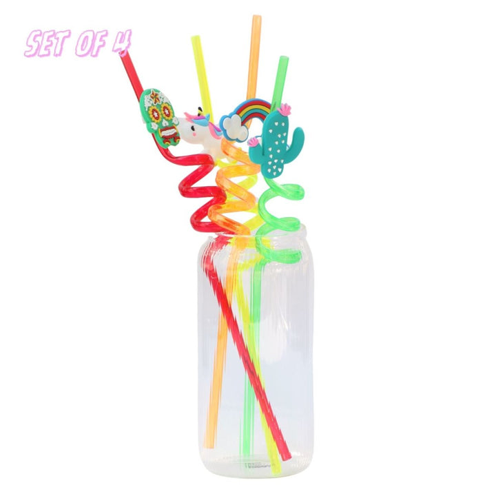 SPIRAL STRAW - SET OF 4 Serving Cutlery