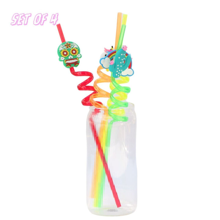 SPIRAL STRAW - SET OF 4 Serving Cutlery