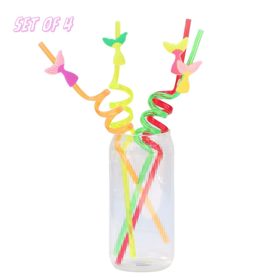SPIRAL STRAW - SET OF 4 Serving Cutlery