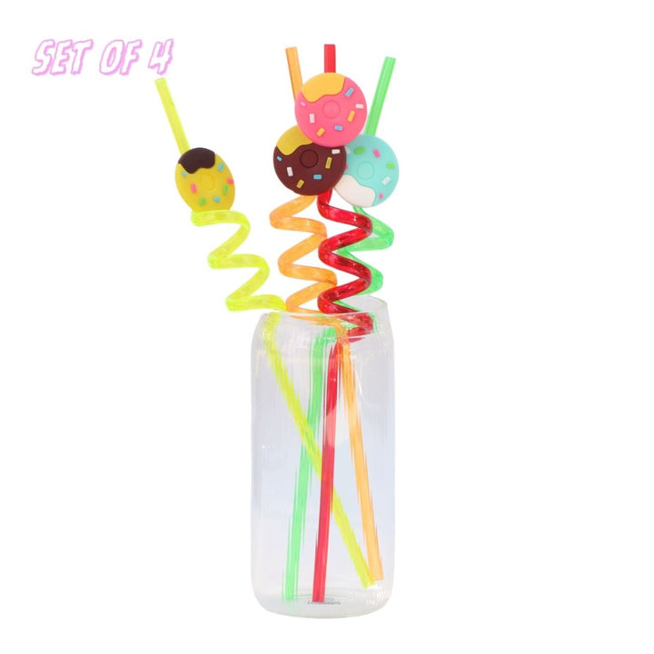 SPIRAL STRAW - SET OF 4 Serving Cutlery