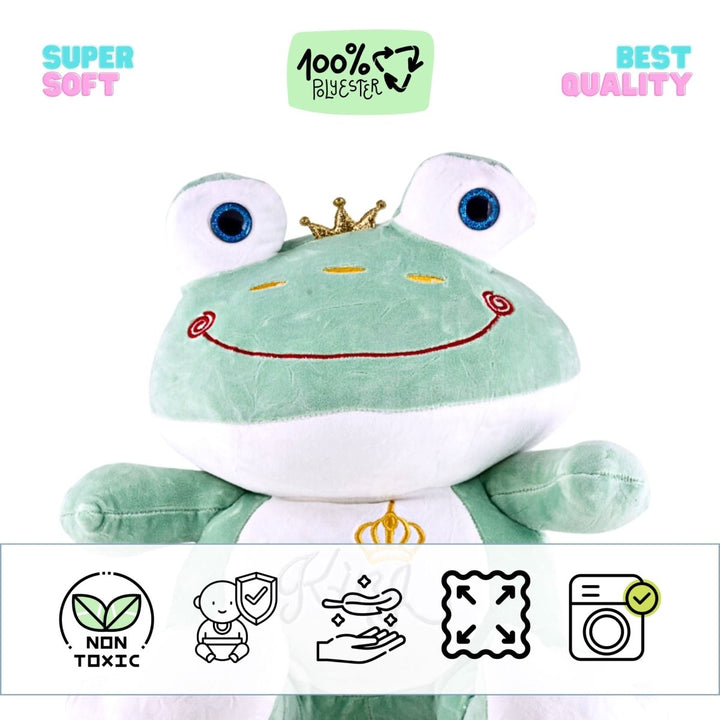 The King Frog Plush Toy Soft Toys