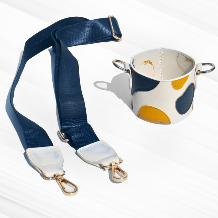Travel Sipper with Leatherette Sleeve And a Strap Sipper