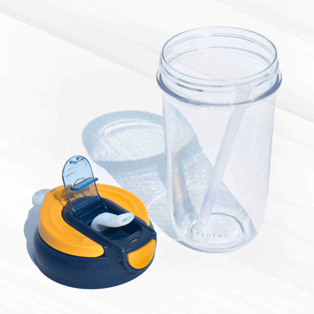 Travel Sipper with Leatherette Sleeve And a Strap Sipper