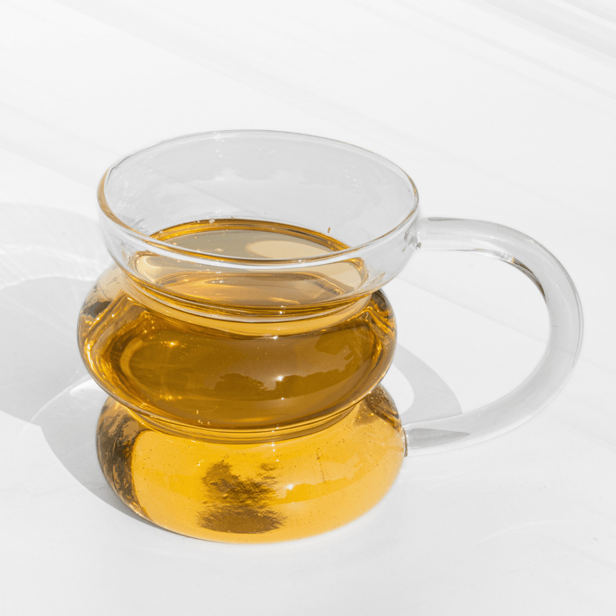 Trendy Curvy Glass Mug – Your Beverage Buddy! Glass Mugs