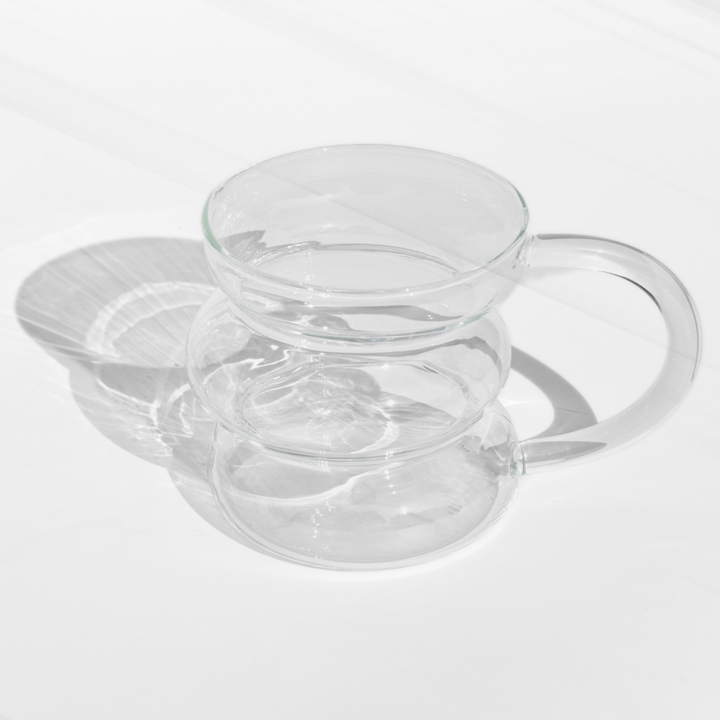 Trendy Curvy Glass Mug – Your Beverage Buddy! Glass Mugs