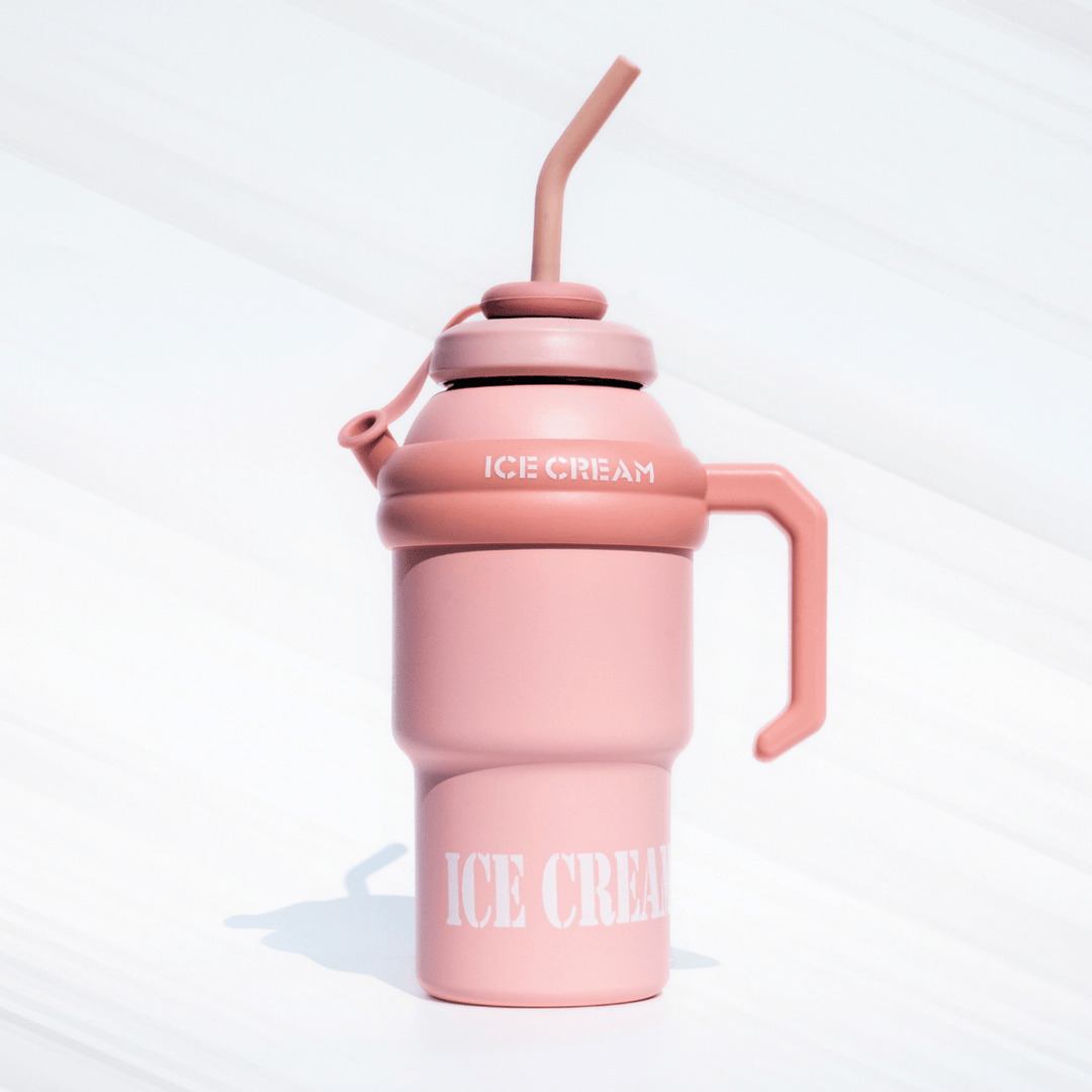 Trendy Ice Cream Tumbler – Stanley Style, Insulated & Stylish Flasks