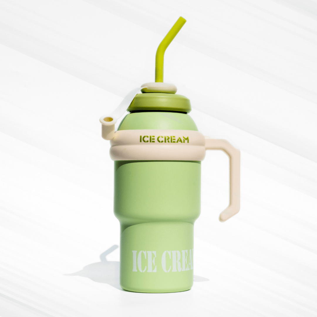 Trendy Ice Cream Tumbler – Stanley Style, Insulated & Stylish Flasks