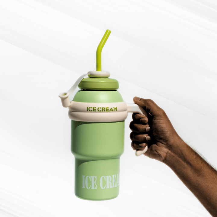 Trendy Ice Cream Tumbler – Stanley Style, Insulated & Stylish Flasks