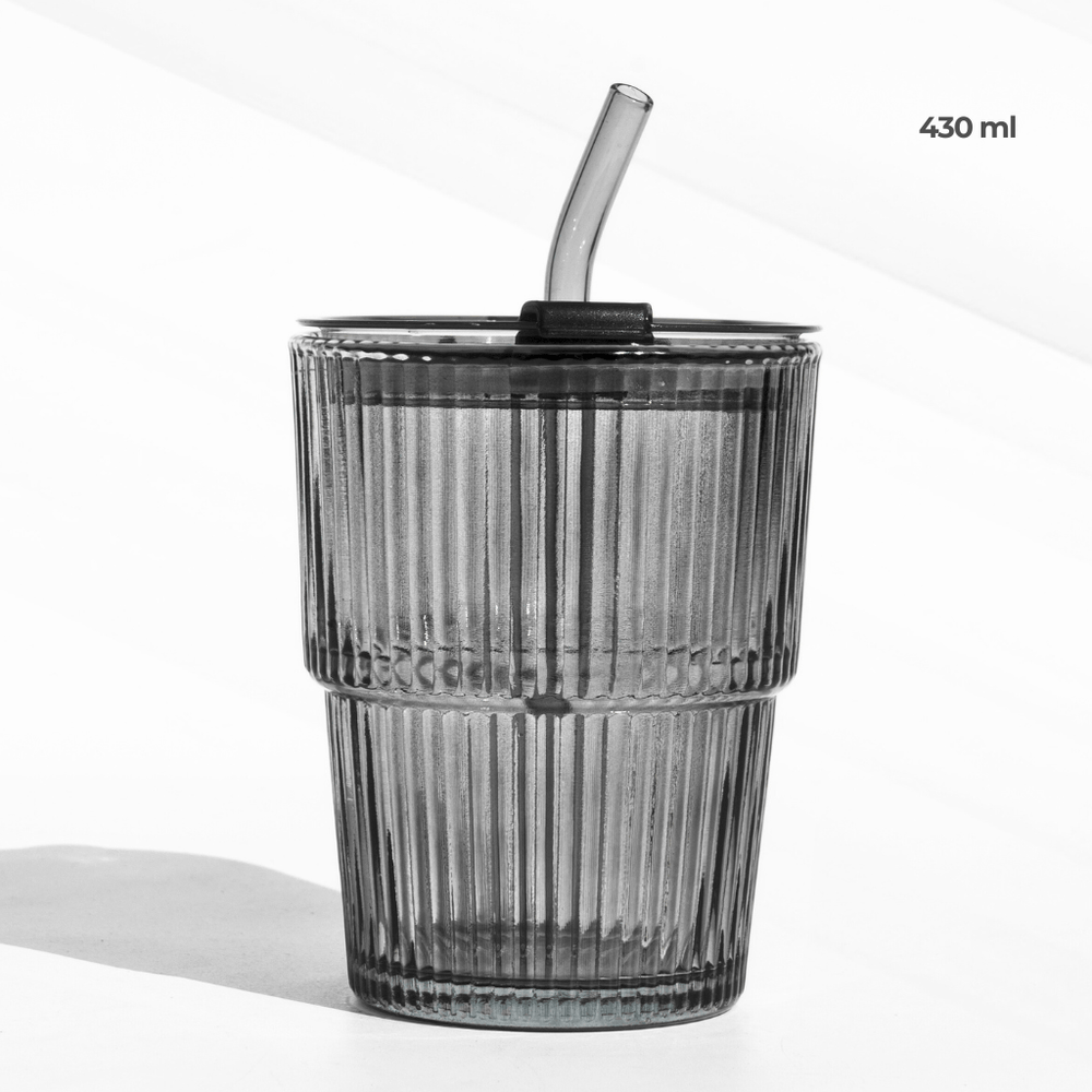 Vintage Pop Glass Sipper – Chic, Spill - Proof & Sustainable! Sipper