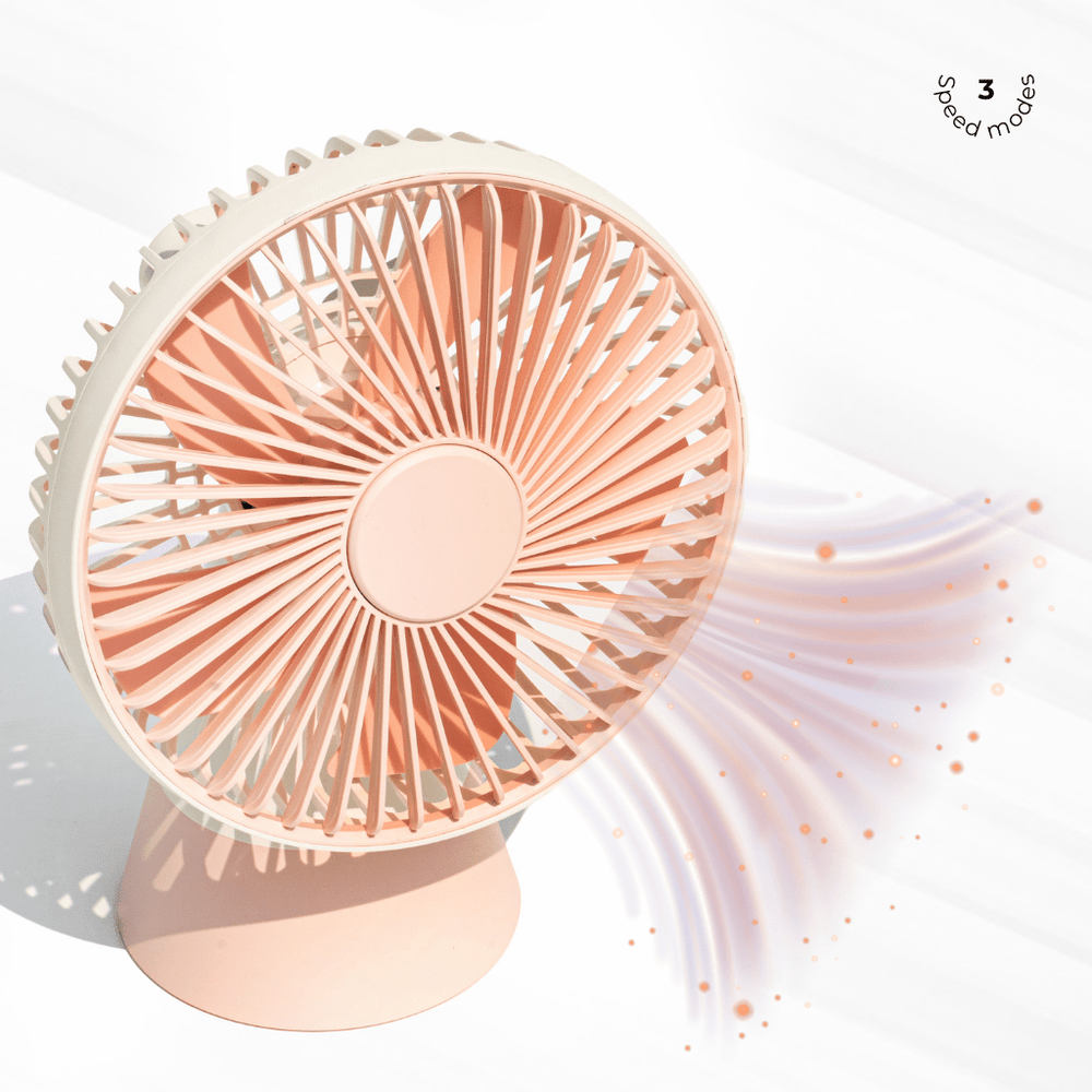 Windmill - Rechargeable Portable Fan (Pink) Fans