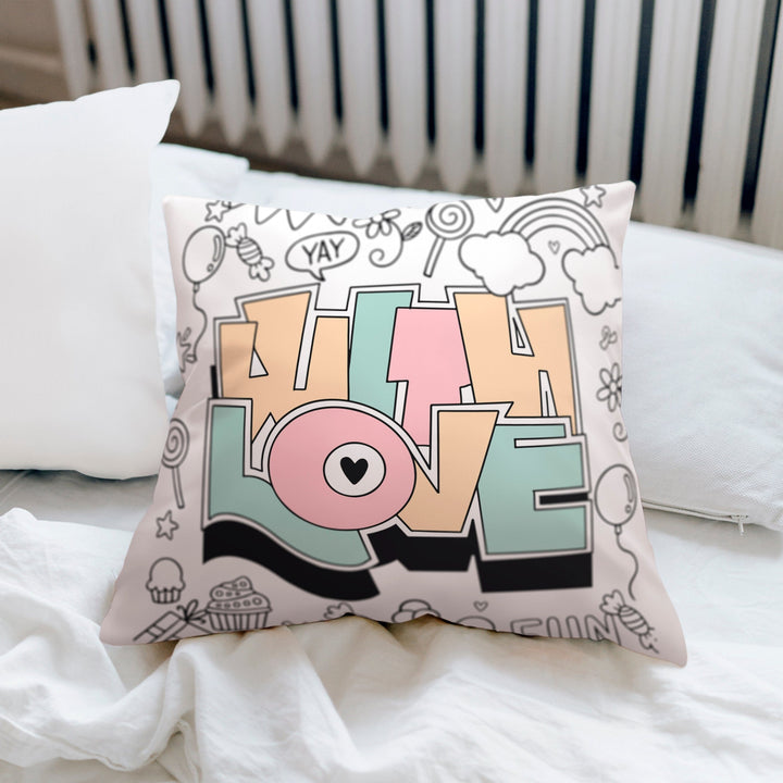 With love Cushion Home Decor CandyFlossstores 