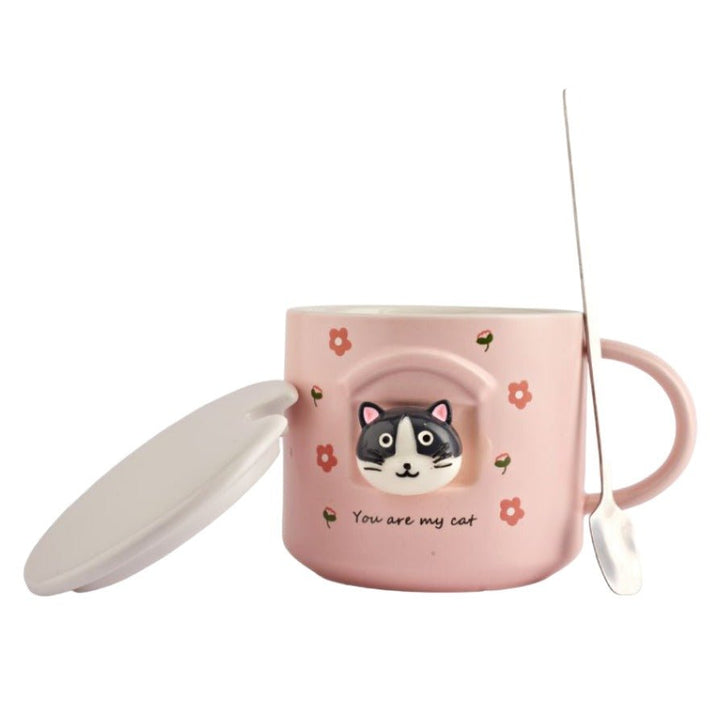 3D Cat Ceramic Mug Ceramic Mug
