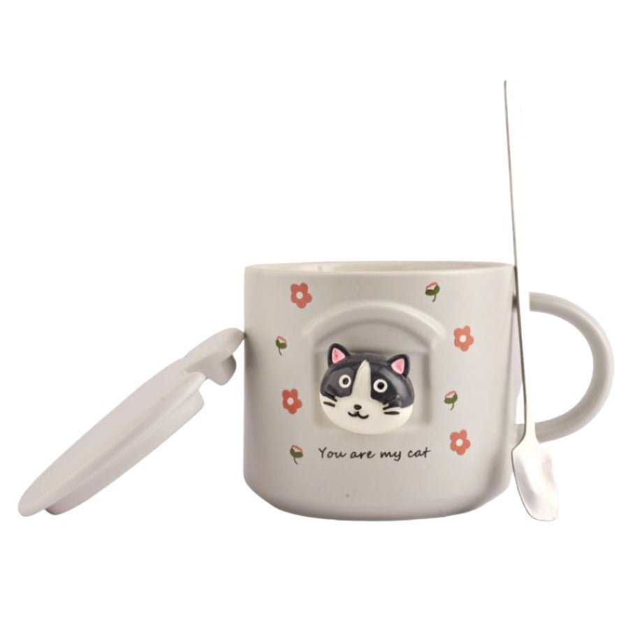 3D Cat Ceramic Mug Ceramic Mug