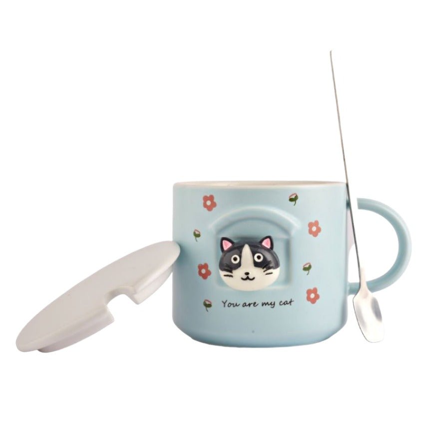 3D Cat Ceramic Mug Ceramic Mug