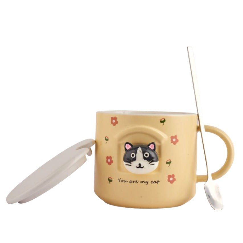 3D Cat Ceramic Mug Ceramic Mug