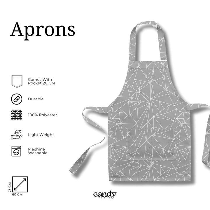 Apron - Grey Triangles Aprons